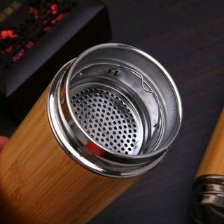 bình giữ nhiệt vỏ tre khắc logo giá rẻ