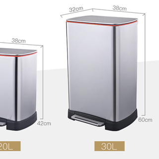 thùng rác inox đạp chân cao cấp