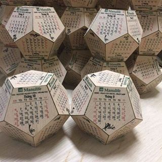 lịch để bàn 2020 lịch gỗ lục lăng