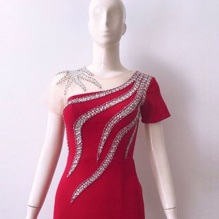 Đầm Dạ Hội Sao Biển Đính Pha Lê