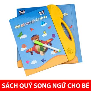 SÁCH ĐIỆN TỬ THÔNG MINH CHO BÉ SÁCH SONG NGỮ CHO BÉ HỌC TIẾNG ANH TẶNG KÈM BÚTXÓA