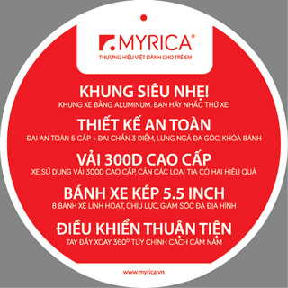 Xe đẩy trẻ em ALB1VN khung Aluminum siêu nhẹ - Xanh Mint