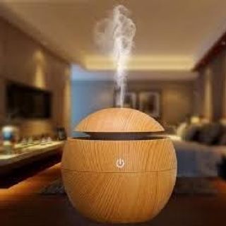 Máy khuyếch tán xông tinh dầu gỗ để bàn nhiều chức năng