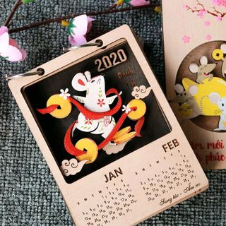 lịch để bàn gỗ giá rẻ