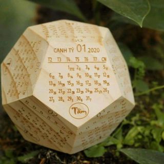 lịch gỗ 2020 giá rẻ