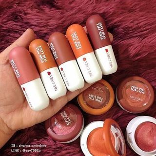 Set Son Kèm Phấn Mắt NEE CARA Pink Pill For Love