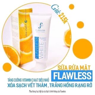 sữa rửa mặt trắng da flawless