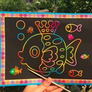 tranh cạo 2 mặt tranh ma thuật