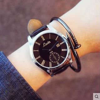 Đồng hồ nam dây da cao cấp LSVTR kính sapphire đổi màu
