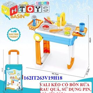 VALI KÉO CÓ BỒN RỬA RAU QUẢ SỬ DỤNG PIN MÃ 678-205A