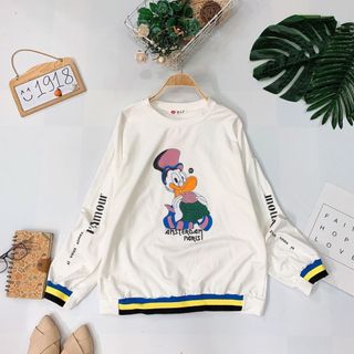 Áo thun em vịt viền sọc thể thao