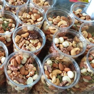 Mix 5 loại hạtóc chóhạnh nhânhạt điềumaccabí xanh ấn độ