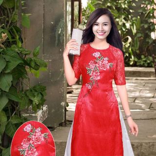 BỘ ÁO DÀI CÁCH TÂN GẤM THÁI TUẤN