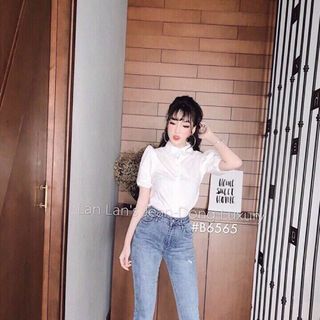 Jean nữ ống loe màu nhạt