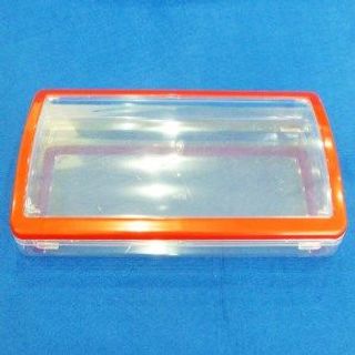 HỘP NHỰA TRONG SUỐT CHỮ NHẬT NẮP MÀU TO ĐỰNG BÁNH KẸO