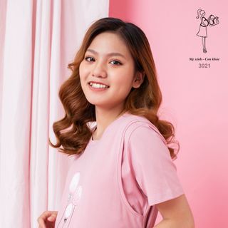 Đầm suông maxi bầu thiết kế bé bú 3021