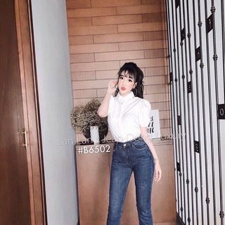 Jean nữ ống loe màu đậm