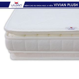 Nệm cao su khoa học 4 viền VIVIAN PLUSH KT 1m6x2mx22cm giá sỉ