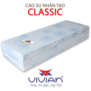 Nệm cao su nhân tạo VIVIAN CLASSIC Gấp 3 KT 1m6x2mx10cm