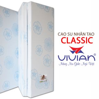 Nệm cao su nhân tạo VIVIAN CLASSIC Gấp 3 KT 1m6x2mx10cm