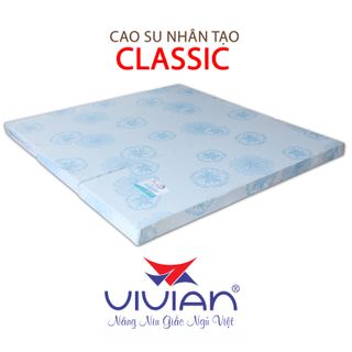 Nệm cao su nhân tạo VIVIAN CLASSIC Gấp 3 KT 1m6x2mx10cm