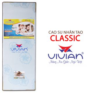 Nệm cao su nhân tạo VIVIAN CLASSIC Gấp 3 KT 1m6x2mx10cm