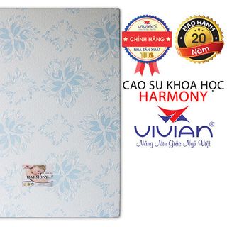 Nệm cao su khoa học Vivian Harmony hàng thẳng KT 1m6x2mx10cm