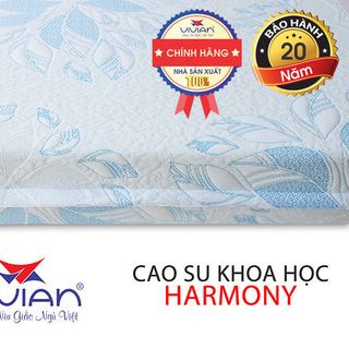 Nệm cao su khoa học Vivian Harmony hàng thẳng KT 1m6x2mx10cm