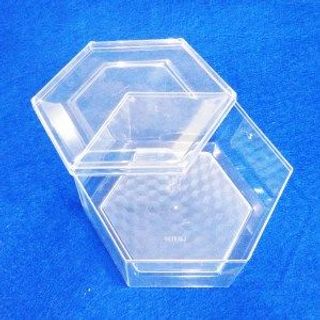HỘP NHỰA TRONG LỤC GIÁC NHỎ VÀ LỚN ĐỰNG BÁNH KẸO MỨT HẠT