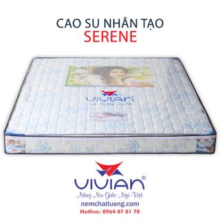 Nệm cao su nhân tạo Vivian SERENE thẳng KT 1m6x2mx10cm