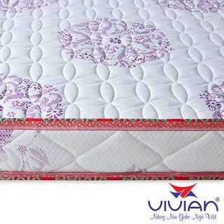 Nệm cao su khoa học Vivian Royal thẳng KT 1m6x2mx10cm