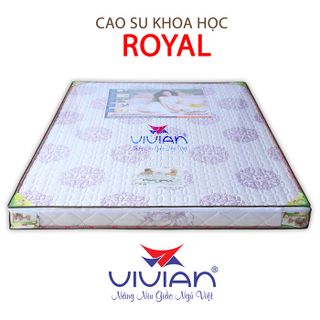 Nệm cao su khoa học Vivian Royal thẳng KT 1m6x2mx10cm