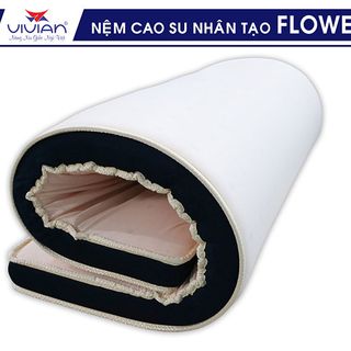 Nệm cao su nhân tạo Vivian Flower thẳng 1m6x2mx10cm