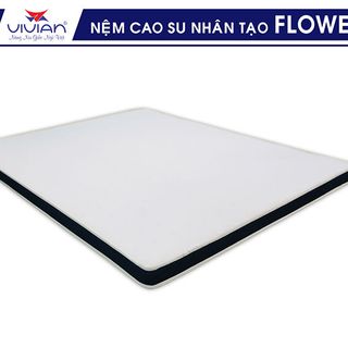 Nệm cao su nhân tạo Vivian Flower thẳng 1m6x2mx10cm