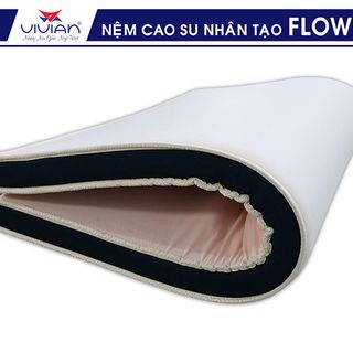 Nệm cao su nhân tạo Vivian Flower thẳng 1m6x2mx10cm