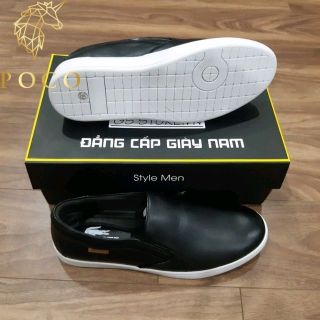 GIÀY THỂ THAO DÁNG LƯỜI CHẤT DA BÒ THẬT BẢO HÀNH 2 NĂM