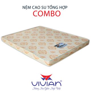 Nệm cao su tổng hợp VIVIAN COMBO thẳng KT 1m6x2mx10cm