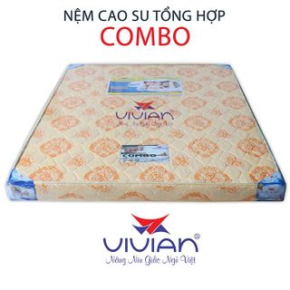 Nệm cao su tổng hợp VIVIAN COMBO thẳng KT 1m6x2mx10cm