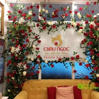 Hoa giả - dây hoa hồng leo cao cấp giả trang trí dài 3m