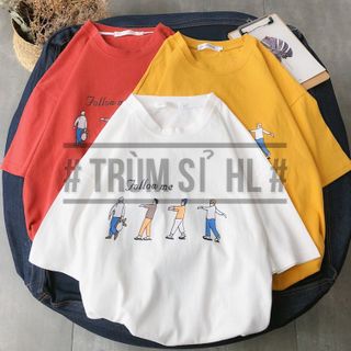 Áo thun tay lỡ Follow me