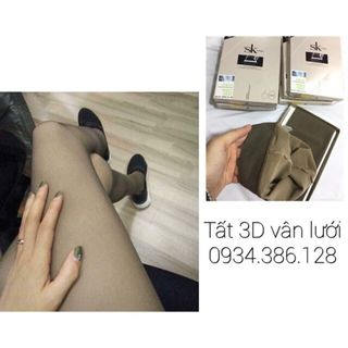 Quần tất 3D vân lưới cao cấp 2 màu