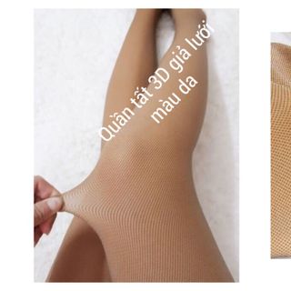 Quần tất 3D vân lưới cao cấp 2 màu