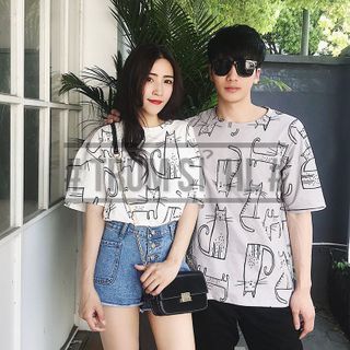Áo thun mèo - Mặc đôi với cô bạn thân