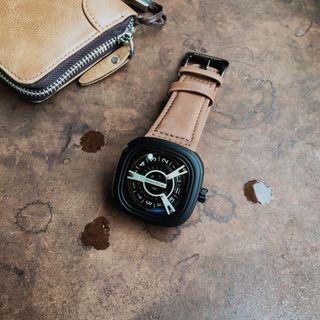 ĐẸP - CHẤT Đồng hồ SevenFriday cho nam dây da đen