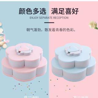 Khay đựng bánh kẹo 2 tầng