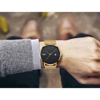 Đóng hồ nam Niboshi dây thép