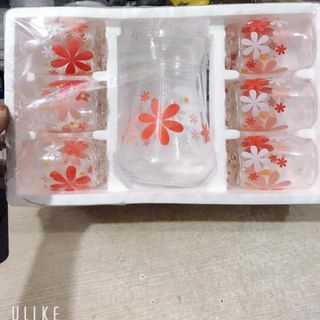 Bộ 6 cốc 1 bình nước thuỷ tinh