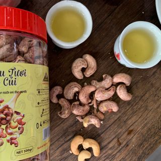 HẠT ĐIỀU RANG MUỐI - ĐÓNG HỦ NHỰA CAO CẤP 500G giá sỉ