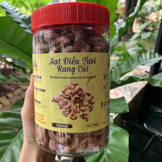 HẠT ĐIỀU RANG MUỐI - ĐÓNG HỦ NHỰA CAO CẤP 500G
