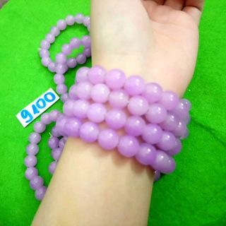 chuỗi đeo tay phong thủy hạt đá tím 10 li